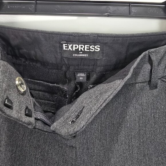 Express Columnist Pants Womens Gray Dress Size 2S Career Trousers - Picture 6 of 12